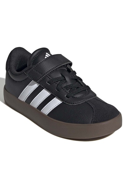 adidas Vl Court 3.0 El C Orthopedic Children's Sports Shoes Black-White