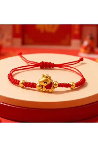 Choice5 Style A 1pcs 2026 Horse Year Red Lucky Braided Rope Bracelet For Chin...