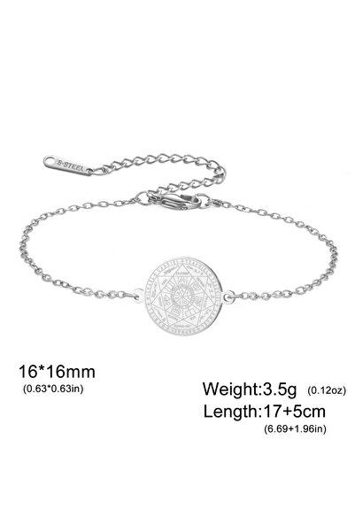 Choice4 17-22cm Steel Skyrim Stainless Steel Seven Archangels Charm Bracelet ...