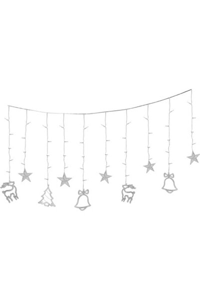 Goliat Decorațiune LED de Crăciun cu 138 de lumini, cu stele, clopoței și ren...