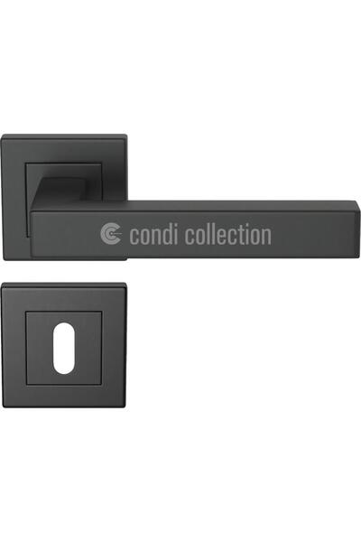 Condi Collection 101KB Statik Siyah Oda Paslanmaz Çelik Kapı Kolu