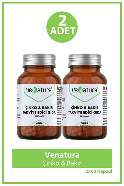 VeNatura Çinko & Bakır 60 Kapsül 2 Adet