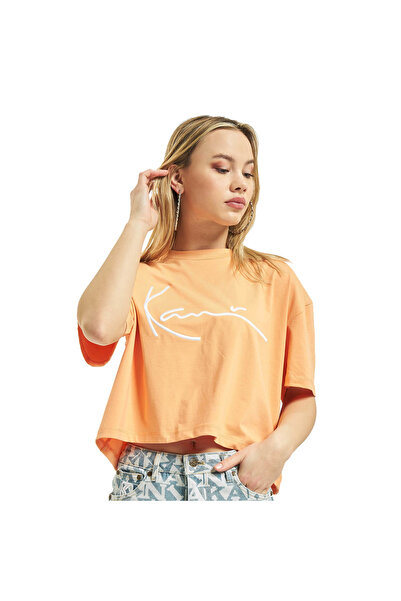 KARL KANI Tricou de damă cu mânecă scurtă, model emblematic, mărimea M