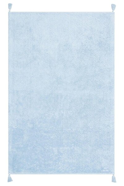 halinet Halı.Net Blue Modern Washable Living Room Carpet Eco-Cotton Boon-Plai...