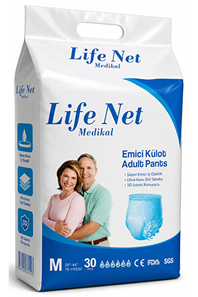 Life Net Medikal Yetişkin Hasta Bezi Külodlu M Beden Yüksek Emici Bez Medium ...