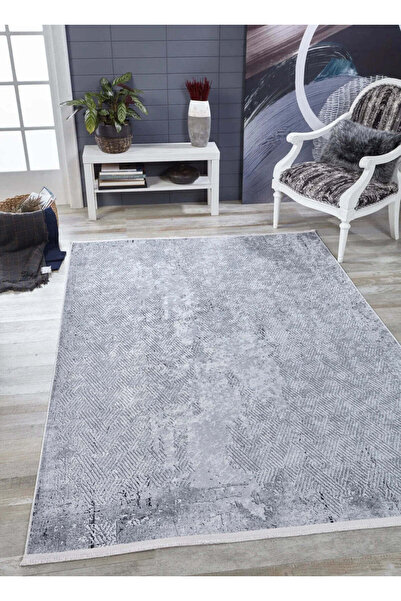 halinet Halı.Net White Modern Washable Non-Slip Living Room Carpet Haln-Hln1695