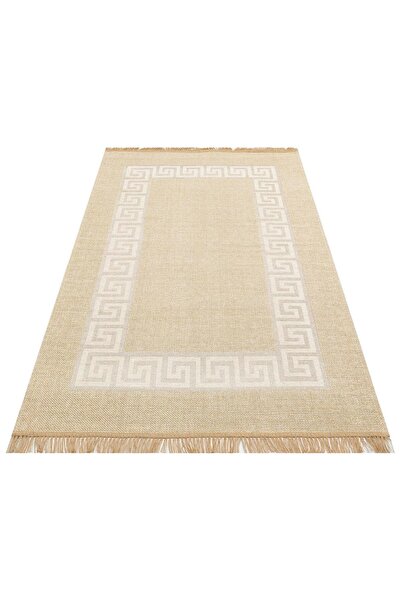 halinet Halı.Net Cream Modern Washable Living Room Carpet Eco-Brooklyn-11 Nat...