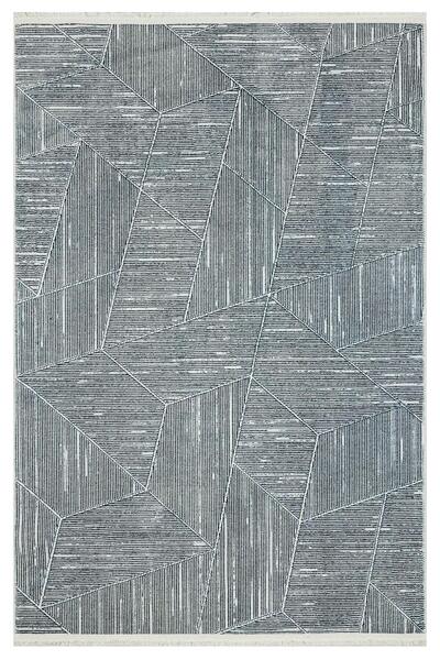 halinet Halı.Net Anthracite Modern Washable Non-Slip Living Room Carpet Mvh-I...