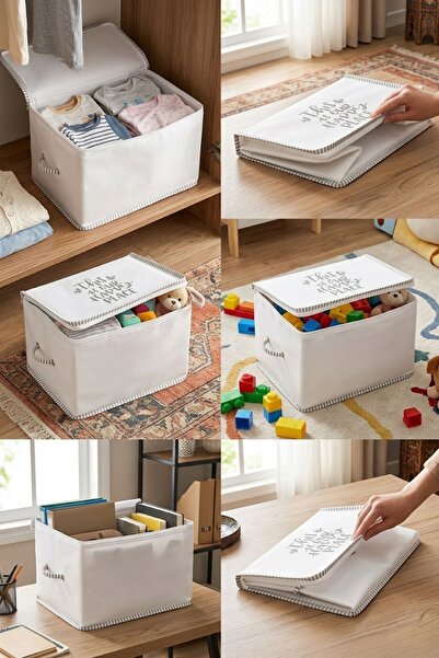 Bages Dolap İçi Düzenleyici Saklama Kutusu – 30x22x20 cm Katlanabilir & Yıkan...