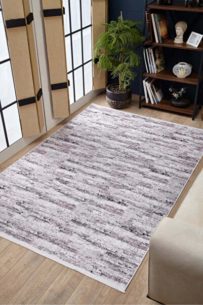 halinet Halı.Net White Modern Washable Non-Slip Living Room Carpet Haln-Hln1771