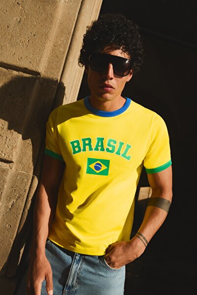 Bershka Slim fit baskılı t-shirt
