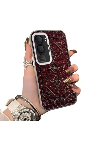 Hontinga Vivo Y31 5g Compatible Silicone Edge Hard Back Anti-Fall Phone Case ...