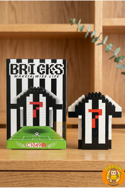 Bricks Siyah-Beyaz Taraftar Şampiyon Forma (173 Parça) Futbol Severlere Özel ...