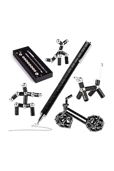 edc Metal Dönüştürülebilir Fidget Magnetic Pen | Stres Azaltıcı Masa Oyuncağı