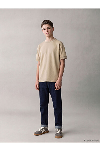 LC Waikiki Crew Neck Boys' Thick Basic T-Shirt