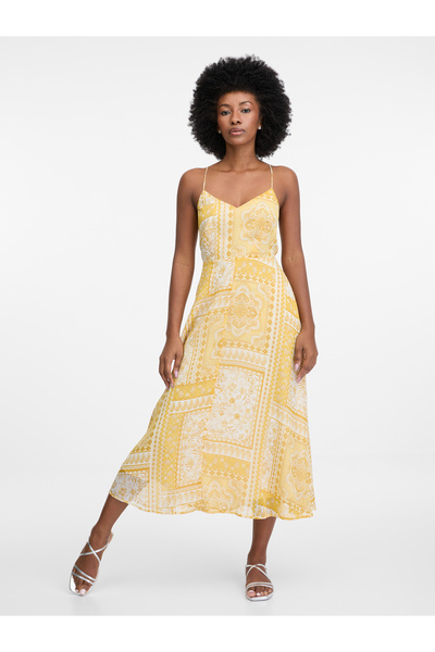 ORSAY Rochie midi galbenă de damă