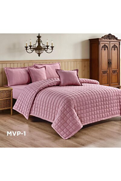 REDROSE COLOR طقم لحاف مضغوط نفر ونص 4 قطع سادة صيفي - مايكروفايبر