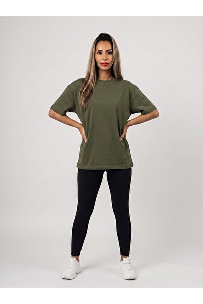 Amon Clothes 5'li Paket Bisiklet Yaka Yarı Oversize Tişört - Siyah, Beyaz, Pe...