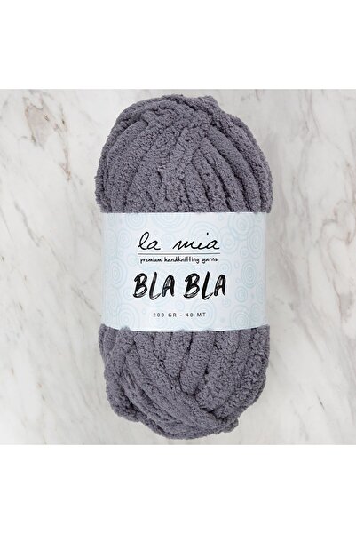 La Mia Yarn La Mia Bla Bla siva pređa za ručno pletenje - LB010