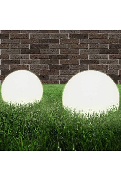vidaxl Lampi bol cu LED 2 buc, sferice, 20 cm, PMMA