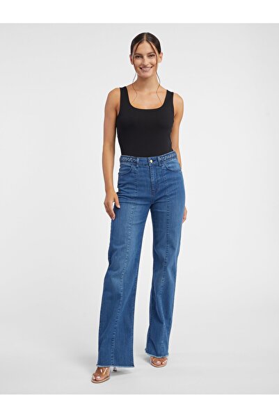 ORSAY Blue women's wide-leg jeans