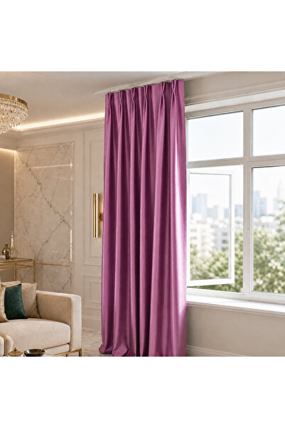 MebelPort Curtain Blackout Blackout 1/2 American Pleated Background Curtain