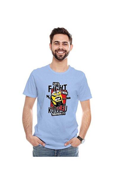 not Unisex Printed Design T-Shirt (Let's Fight With Kung Fu Sounds)| Round Ne...