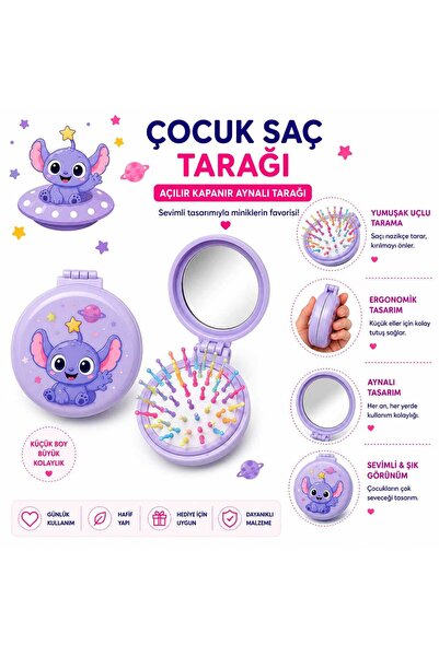 Aselaksesuarr 10 Farklı Seçenekli Sevimli Figürlü Katlanabilir Aynalı Cep Boy...