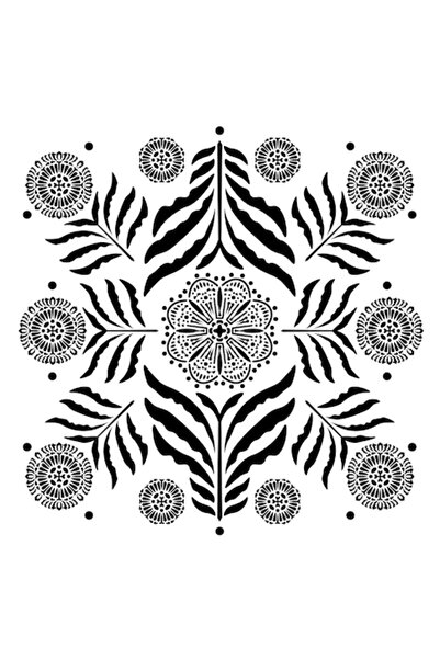 Eni Design 3D Στένσιλ Κατασκευών Hindi Fever, 70x70εκ., επαναχρησιμοποιούμενο...