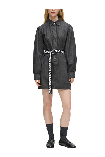 Karl Lagerfeld Γυναικείο Τζιν Φόρεμα Μαύρο Jeans B1W13038-1BJ WASHED BLACK