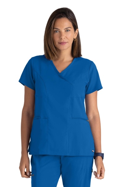 Barco Grey's Anatomy by Kim Bluză medicală pentru femei, Albastru regal nou (...