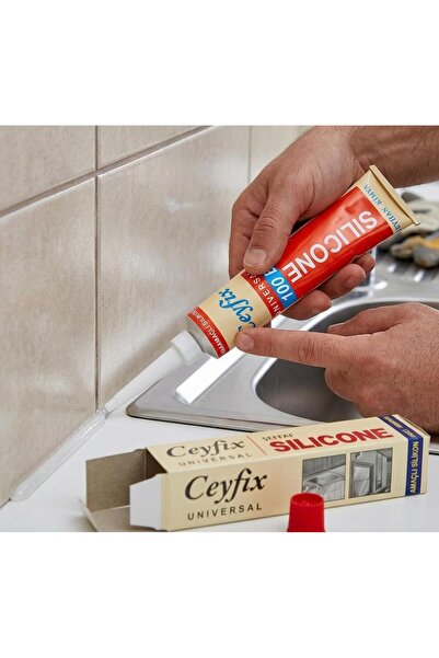 proalet Ceyfix Şeffaf Tüp Silikon 50 gr - Süper Elastik, Yüksek Yapışma Gücü, Maksimum Sızdırmazlık Tüp Sili