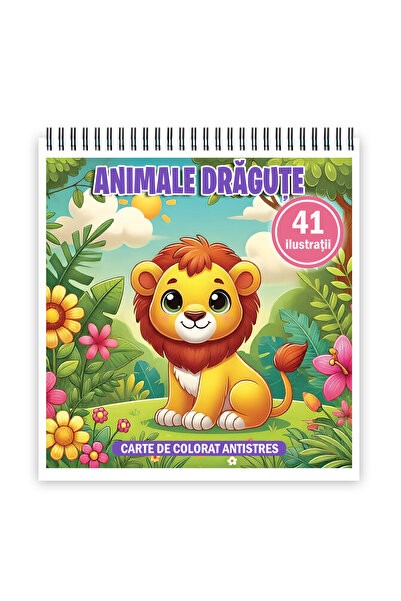 Legendary Gifts Carte de colorat, 41 de ilustratii Animale Dragute, 88 pagini...