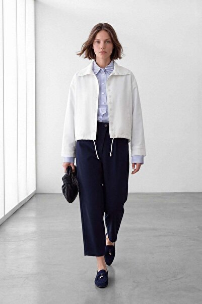 Nauve Prive Kısa Düğmeli Oversize Trençkot