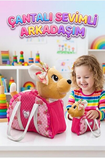 Tıfıl Toys Plush Chihuahua with Stylish Carrying Bag, Singing and Wagging Flo...
