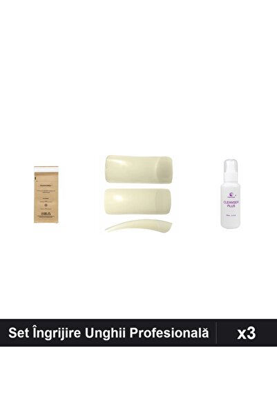 Makeup Set 3 Îngrijire Unghii Profesională - Pungi Sterilizare, Tips 100buc, ...