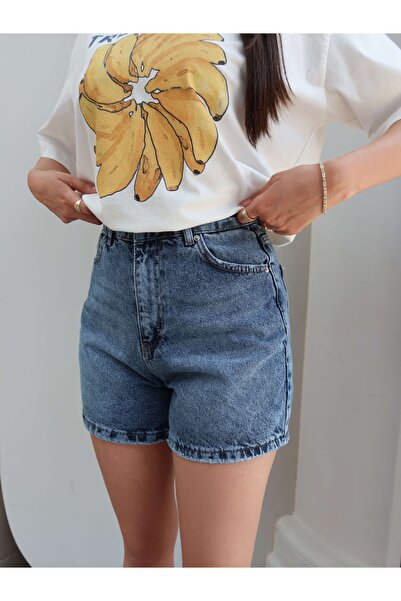 ESRAHELVACI Washed Denim Shorts
