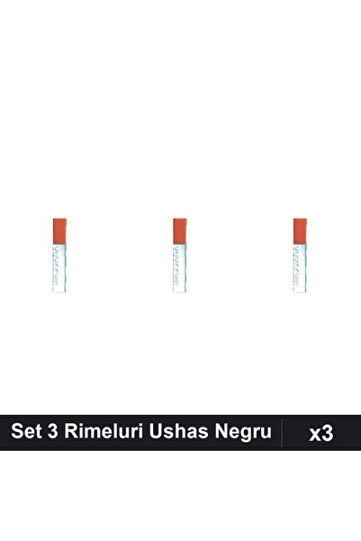 Makeup Set of 3 Mascaras Ushas Black, Volume and Length, Professional Makeup