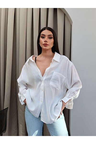 ESRAHELVACI Cămașă oversize cu umeri mici