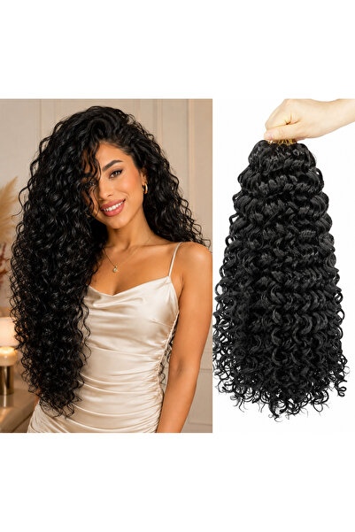 Makromehome Afro Örgüsü Siyah Saç -100 gr