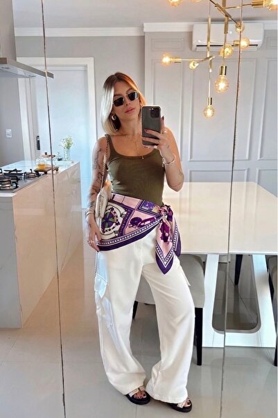 keisy Bandană eșarfă de damă cu model 70x70