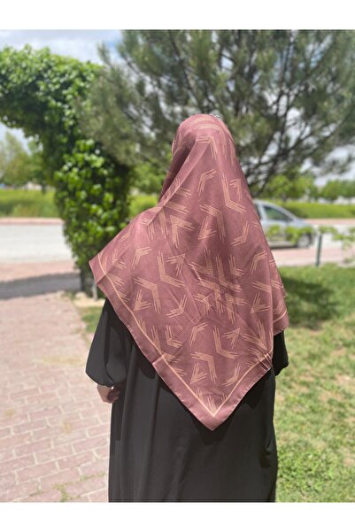 Nakişce Large Size Cotton Scarf 115X115 cm