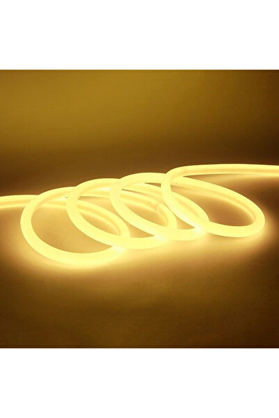 Factory Αδιάβροχη Ταινία LED 12V Θερμό Λευκό Φως 5μ Neon Flex με Τροφοδοτικό