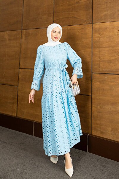 PİNK FLY Brode Tesettür Dress