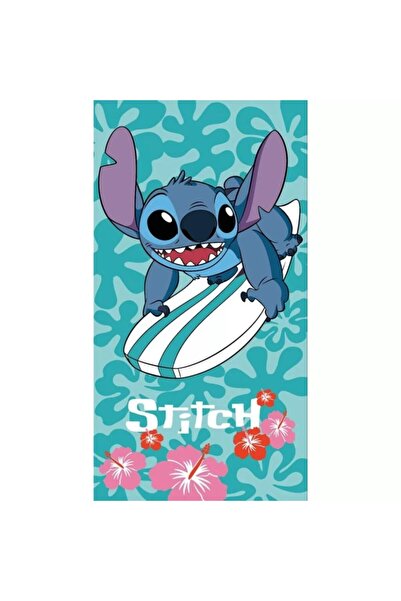 Stitch Παιδική Πετσέτα Θαλάσσης Μπλέ 70x140cm (Fast Dry)
