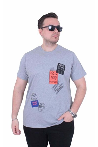 Starbattal Tricou cu gâtul în formă de O pentru bărbați, mărime mare, One Tim...