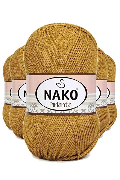 atastore2017 5 Pieces Diamond Amigurumi Hand Knitting Yarn Wool Gold 6706