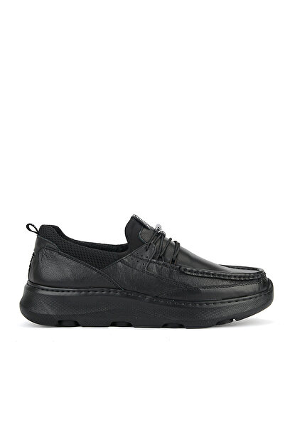 Ziya , Men's Genuine Leather Comfort Shoes 161123Z2074 Black