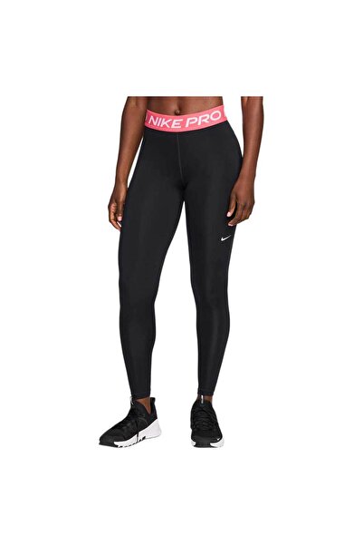 Nike Women's Pro Mid-Rise Mesh-Panelled Tights L