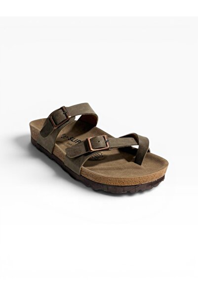solariz Women's Flip-Flops with Double Buckle, Comfortable Anatomical Sole Sl...